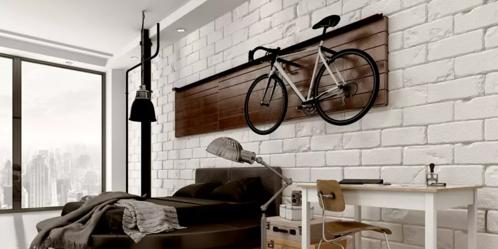 HOMEE - Soporte para colgar bicicleta con ganchos de pared - Soporte para  bicicleta con sistema de almacenamiento para cochera/cobertizo